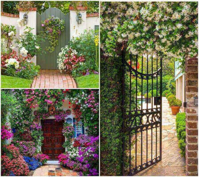 Порта, отрупана с цветя!