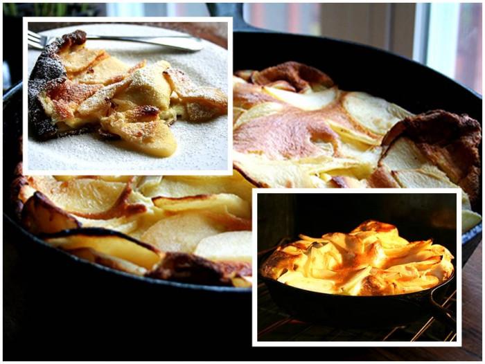 Палачинка "ябълков пай", приготвена на фурна