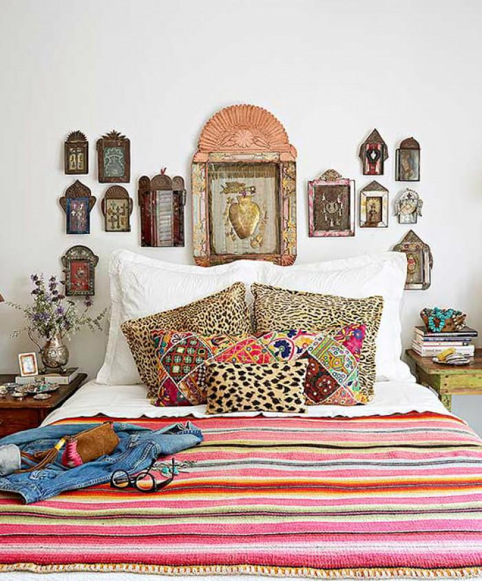 Еклектика във винтидж спалнята