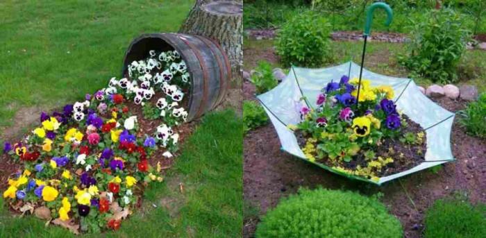 Теменужен водопад в градината