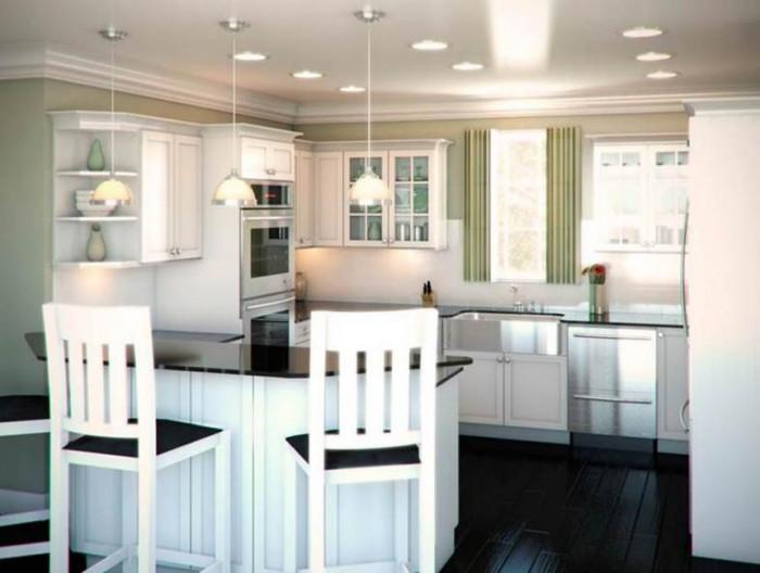 П-образно оформление с бар