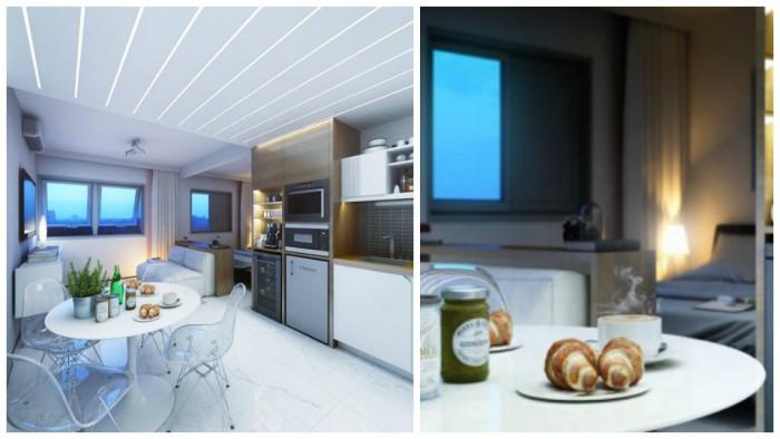 Функционално обзавеждане със съвременен дизайн в бяло