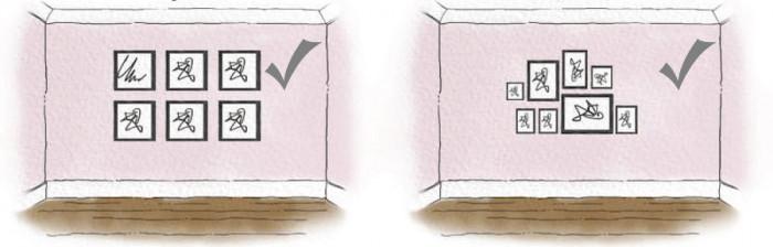 Подредба в стил "арт галерия"