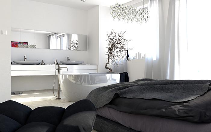 Слейте спалня и баня в едно