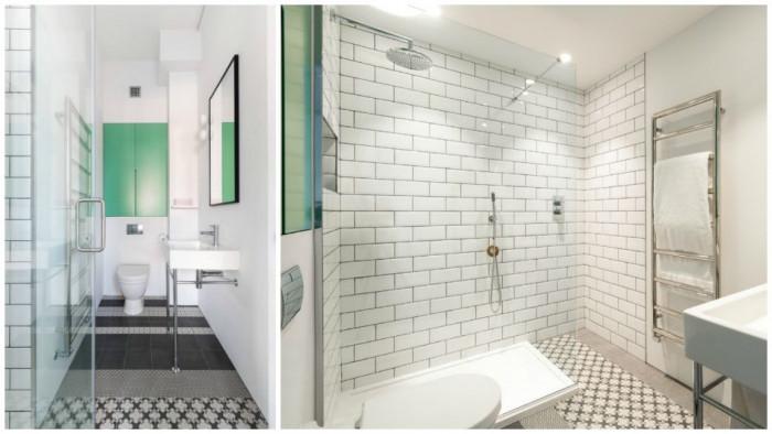 Перфектната баня в индустриален стил и малка симпатична тоалетна