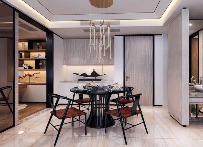 Метал и дърво ни посрещат в трапезарията