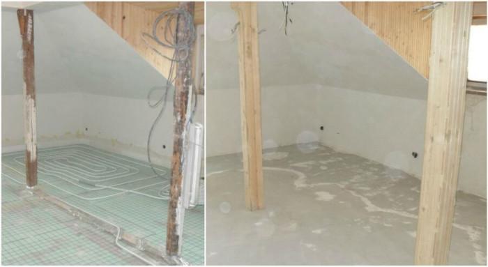 Колоните са облечени