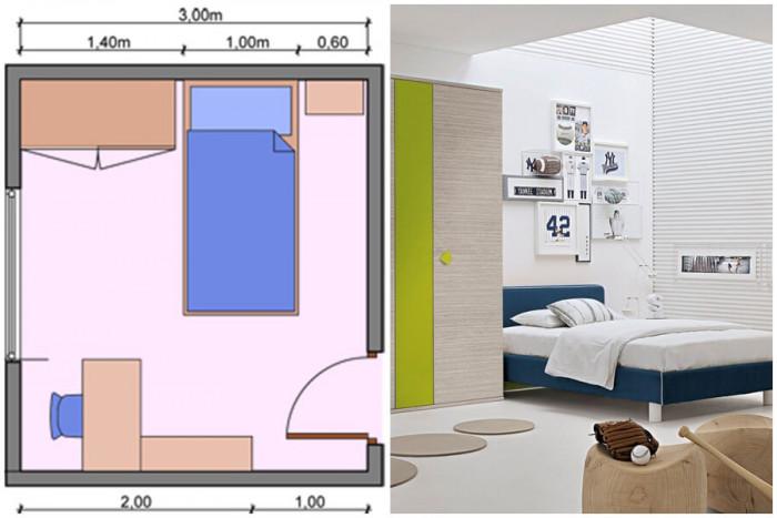 Оставете свободно пространство пред гардероба