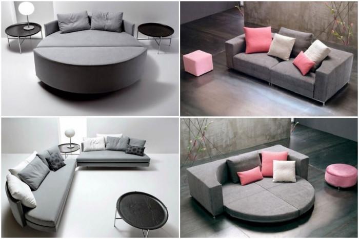 Идеалното кръгло легло, което се трансформира в холова гарнитура!