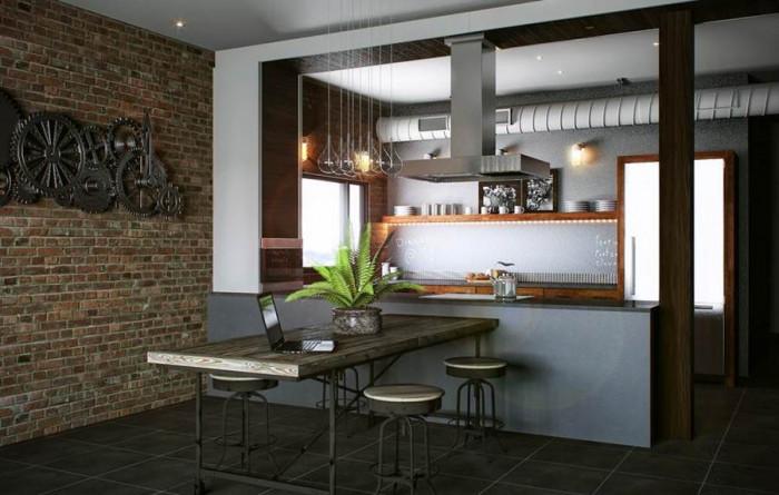 Грубоватата, но свежа външност на индустриалния стил