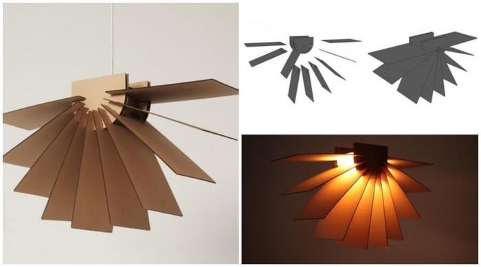 Превърнете стария кашон в оригинален абажур