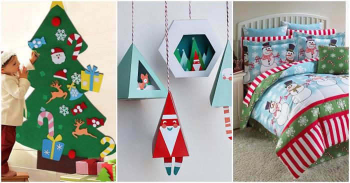 Koледна декорация за детската стая
