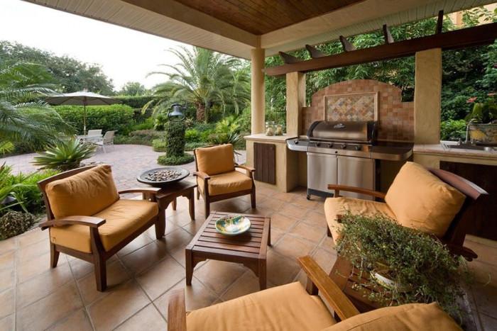 Впечатляващ навес, прекроен в кътче за отмора