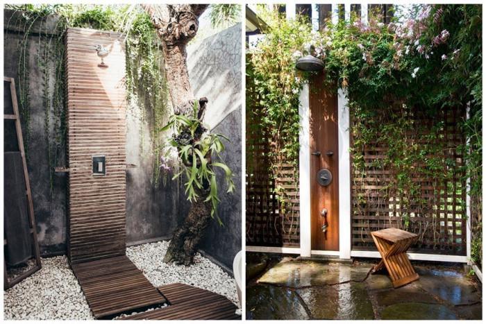 Вземете душ между дърветата