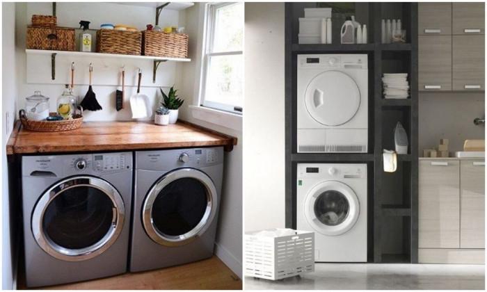 Подгответе мястото на пералнята