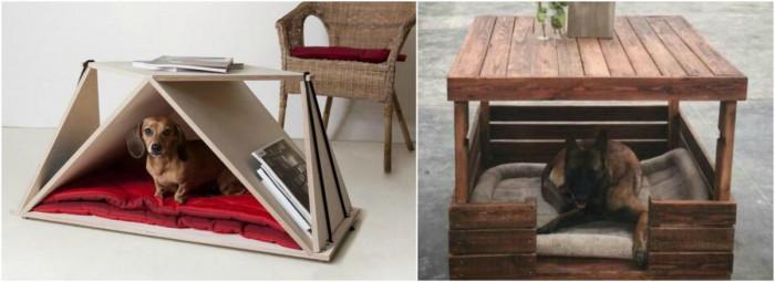 Превърнете холната маса в лична къщичка за кучето си