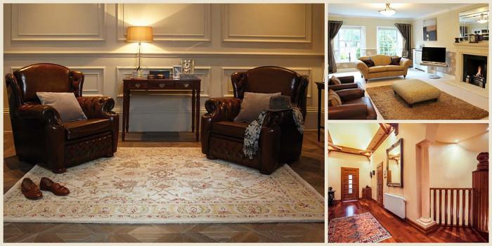 Килим според формата на мебелите и стаята