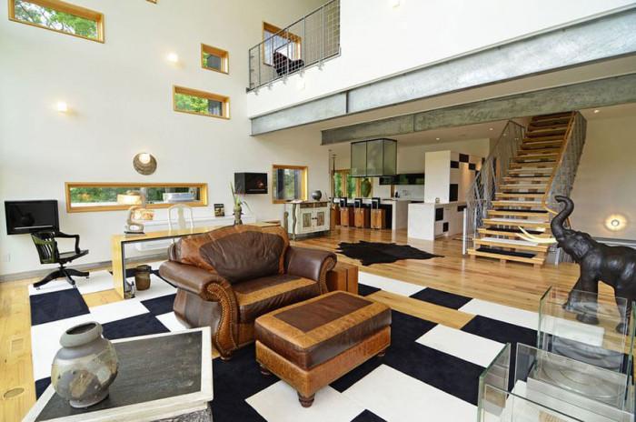 Дневната в африкански стил е светла и изключително красива