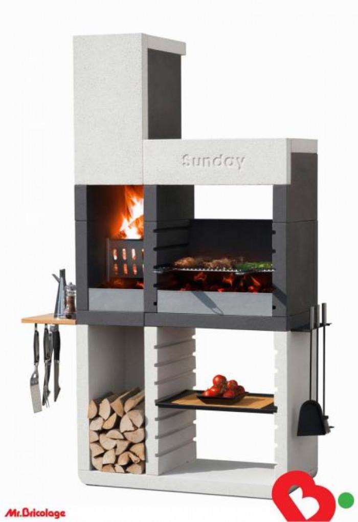 Бетонно и зидано барбекю