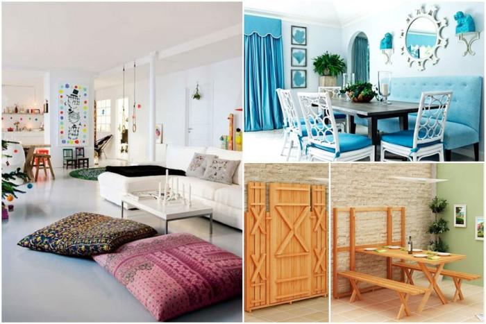 Хитри идеи за настаняване на повече гости в малката дневна