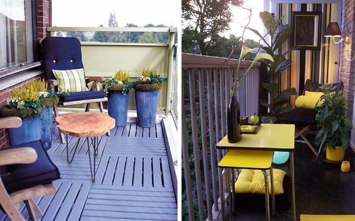 Мебели за малък балкон