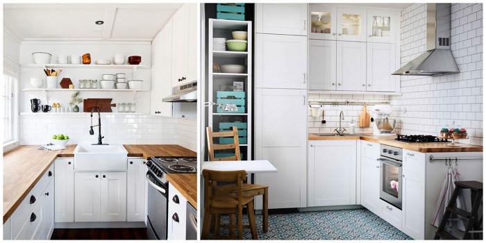 Създайте илюзия за простор в малката кухня