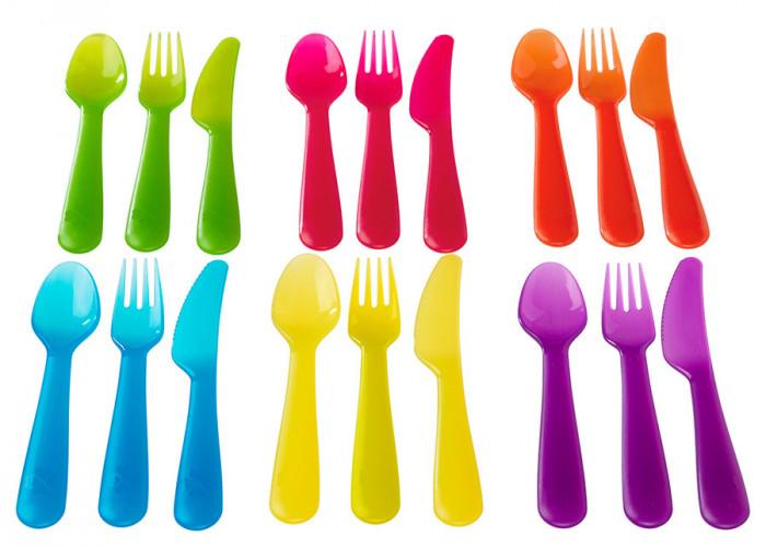 Цветни и забавни прибори от пластмаса за бъдещи герои