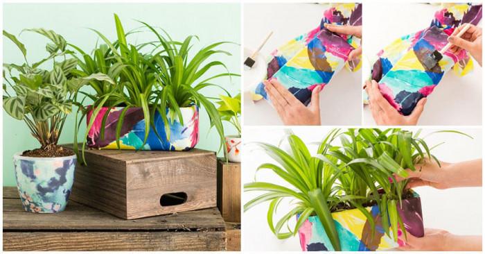 Направете саксиите цветни и интересни в 4 лесни стъпки
