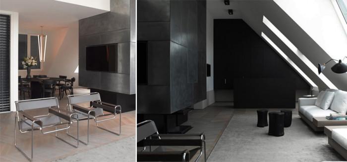 Модерно преустройство на мансарда във Виена