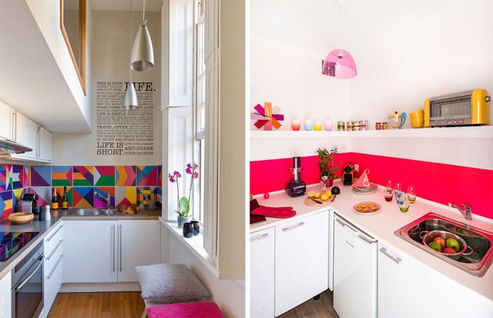 Цветните акценти в компактното пространство