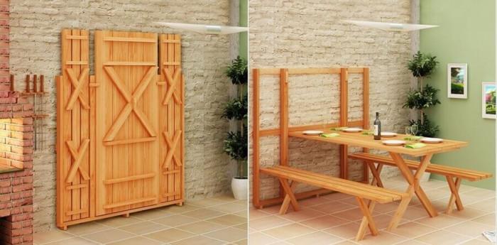 Сгъваема пейка за големи компании