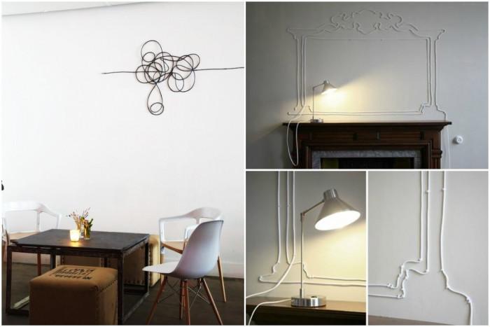 Декорирайте пространството над камината или масата за хранене