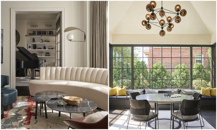 Първият етаж - да разгледаме хола и трапезарията!