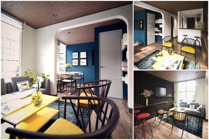 Холът е балансиран и с ярки елементи