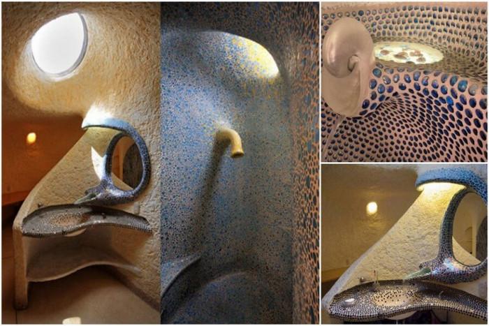 Банята пресъздава морското дъно