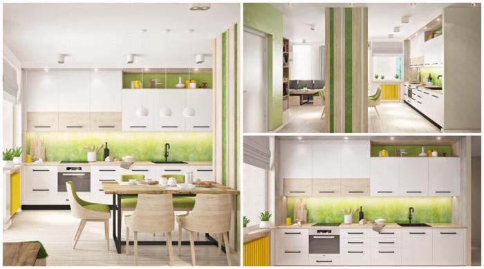 Кухнята и трапезарията олицетворяват дългоочакваната пролет