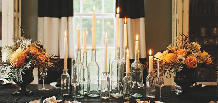 Свещници от бутилки