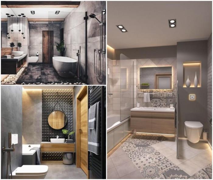 Класика в жанра – сива, красива и стилна баня!