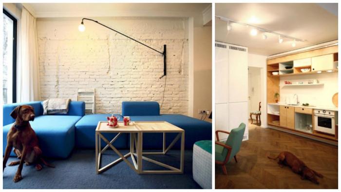 Малка кухня, цветни акценти и семпло обзавеждане в софийско жилище