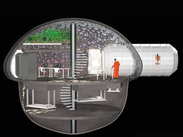 Архитектурният план за марсианското жилище