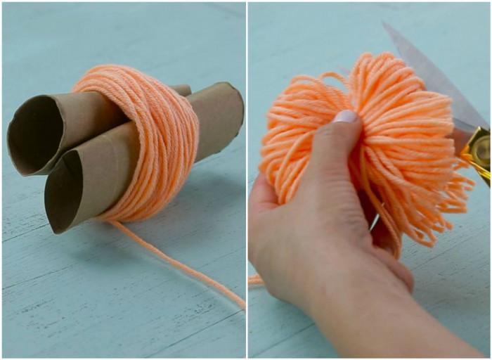 Как да направим помпоните?