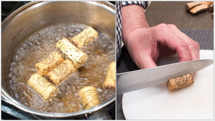 Подготовка на корковите тапи