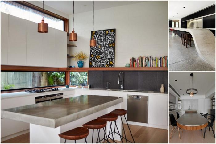 Бетонен плот в индустриален стил