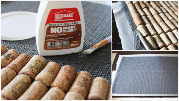 Необходими материали за корковата постелка