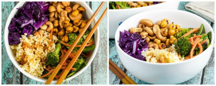 Пъстра питателна вечеря с хрупкави ядки