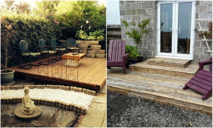 Направи си сам платформа от палети за градината в 3 лесни стъпки