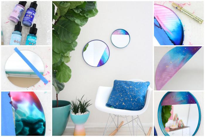 Придайте креативен завършек на огледалата