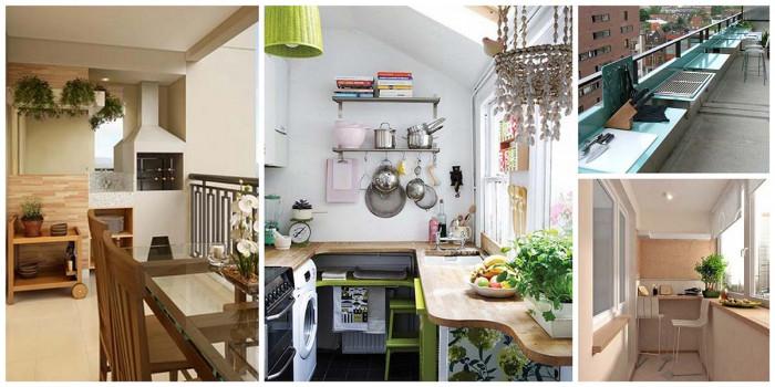 Спестете място - пренесете кухнята си на балкона
