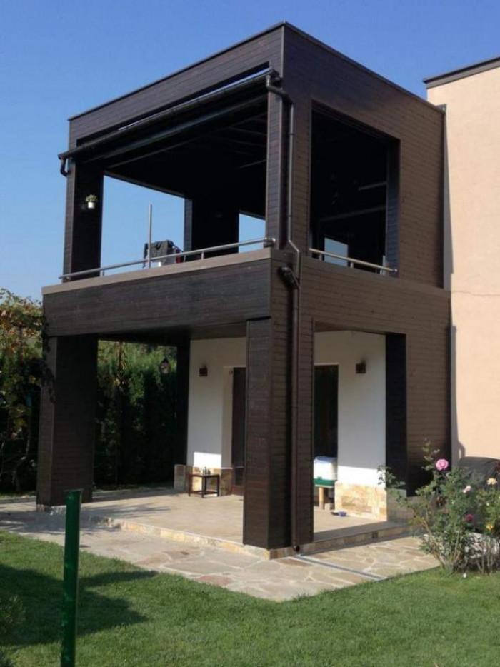 Изработка на дървен навес