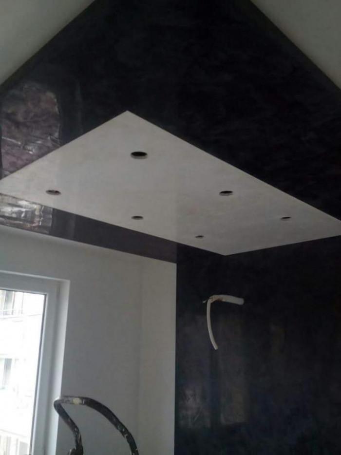 Фигура от гипсокартон със декоративна мазилка "стуко веницианно"